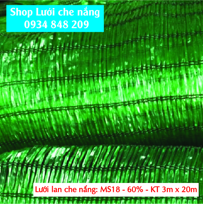 Lưới Che Nắng 3mx20m - độ phủ 50%
