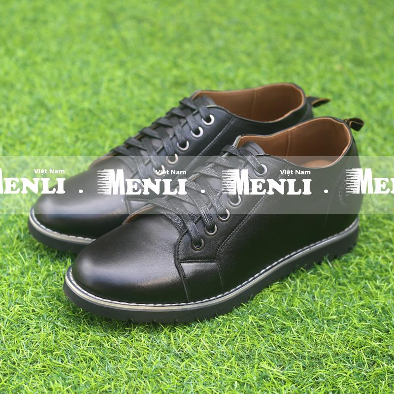 [DA BÒ] Giày công sở nam MENLI TCLZ14 tăng chiều cao 6.5cm.
