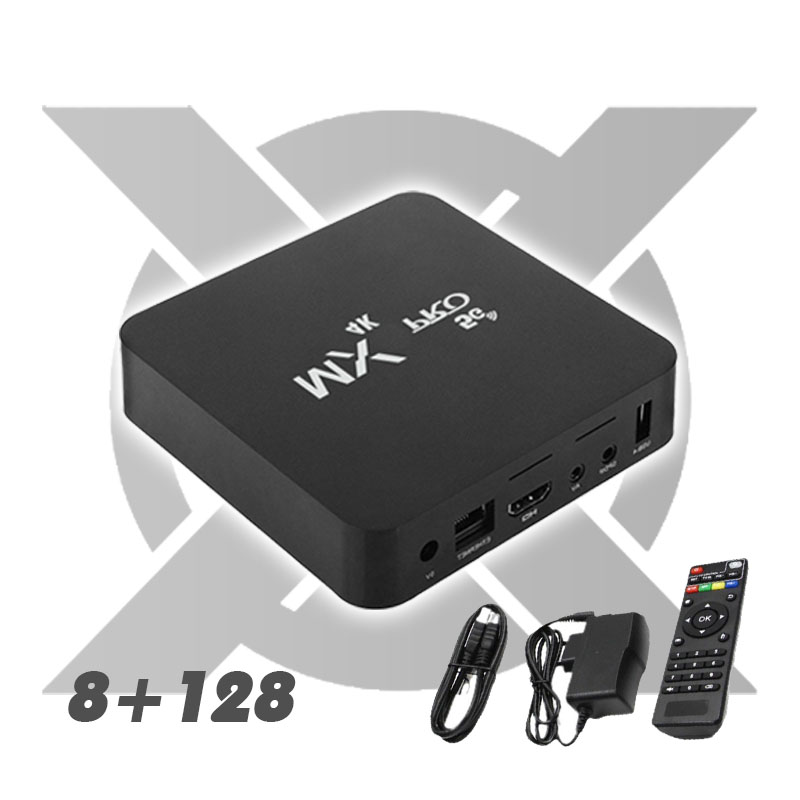 Mxq pro 4k android tv box 8g + 128gb/16gb + 256gb vietnamese wifi 5g, android 11.1 4k resolution, watching youtube etc...