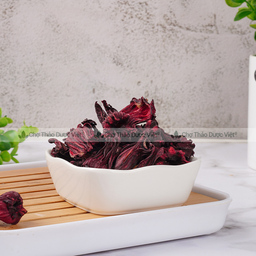 Hoa atiso đỏ 500g, hoa bụp giấm, hibiscucs, nguyên liệu pha trà, làm siro, giúp giải nhiệt, mát gan
