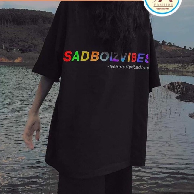 [FREESHIP] áo phông tay lỡ sadboiz in chữ 7 màu giá rẻ