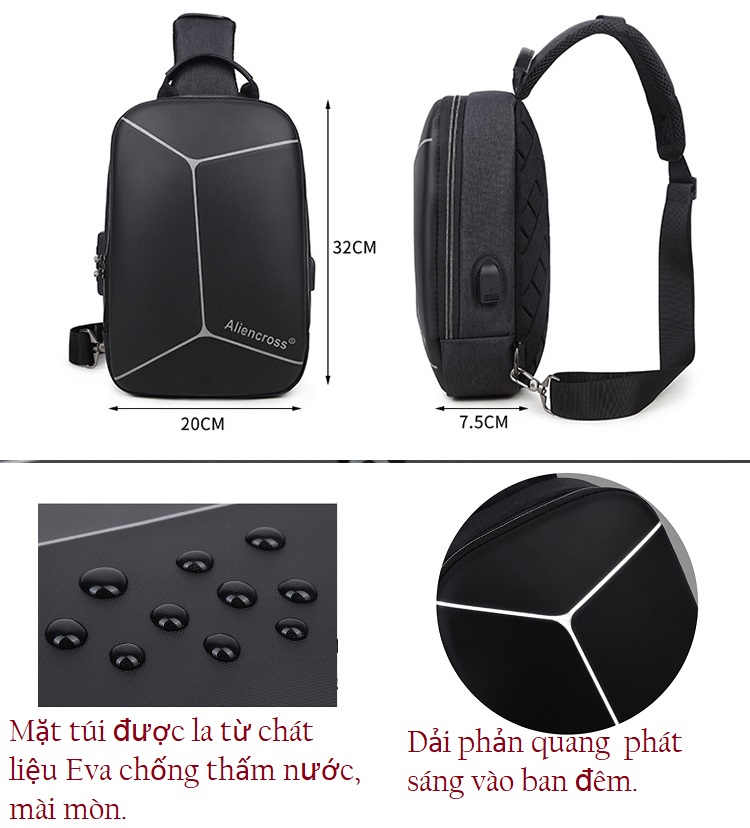 [HCM]Balo chống thấm nước một quai AlienCross.