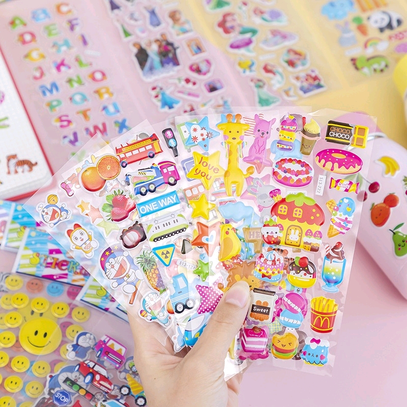 Miếng dán sticker hoạt hình nhiều mẫu 17.5 * 6.8 cm