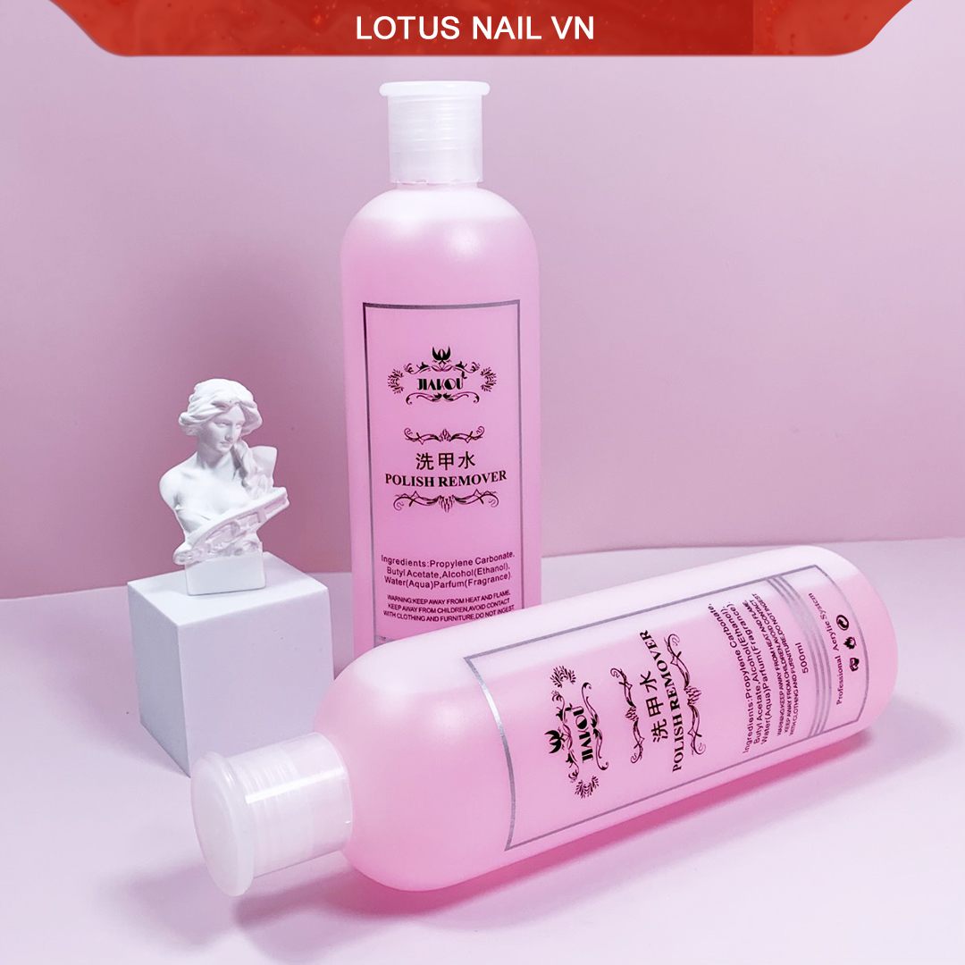Nước phá sơn gel Jiakou ủ móng chai 500ml siêu tiết kiệm