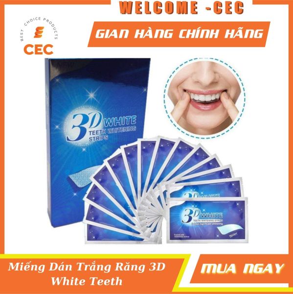 Miếng Dán Trắng Răng 3D Tiện Dụng Chất Lượng Cao - Miếng Dán Tiện Dụng 3D White Teeth Whitening Strips Làm Trắng Răng [CEC Store] giá rẻ