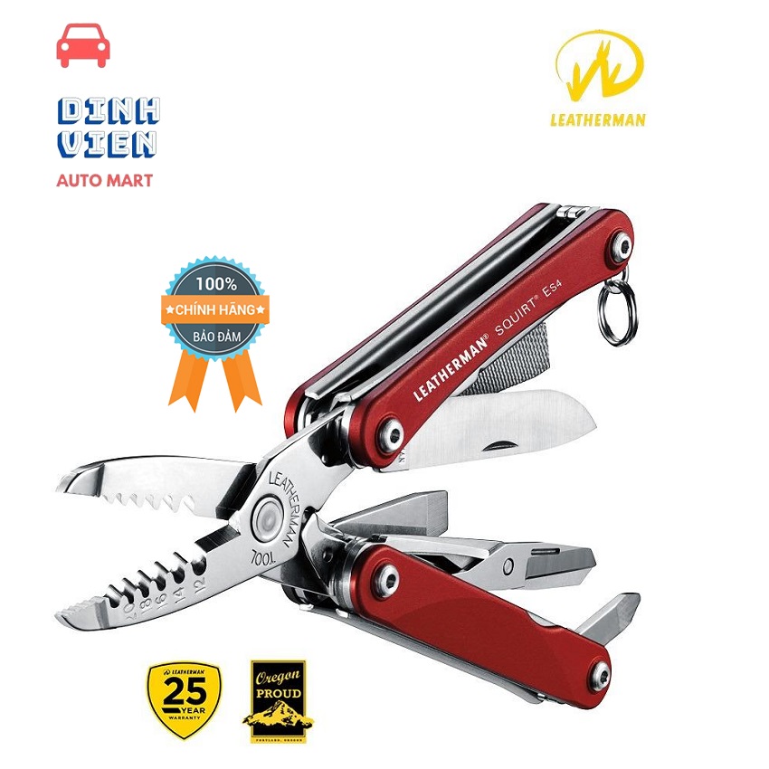 [ NHẬP KHẨU] Kìm Đa Năng Leatherman Squirt ES4 9Tools