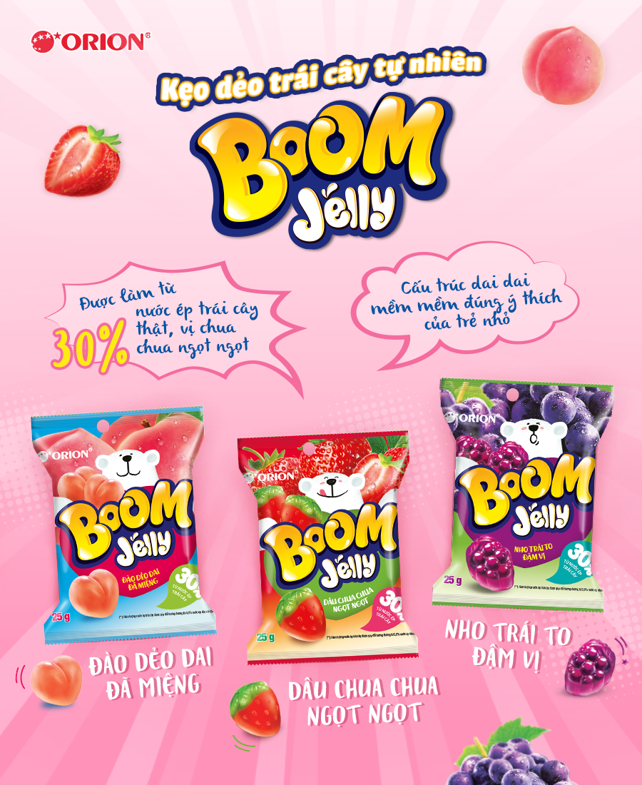 Kẹo dẻo Boom Jelly Orion 25g
