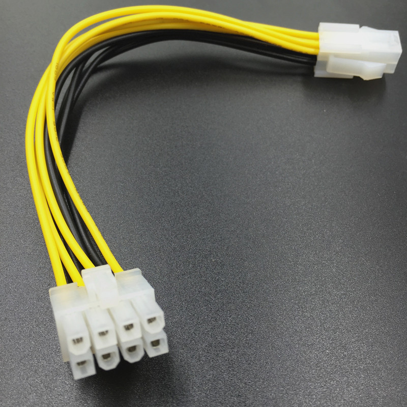 Dây cáp chuyển đổi nguồn Atx 4 pin sang Jack 8 pin cấp nguồn CPU Mainboard