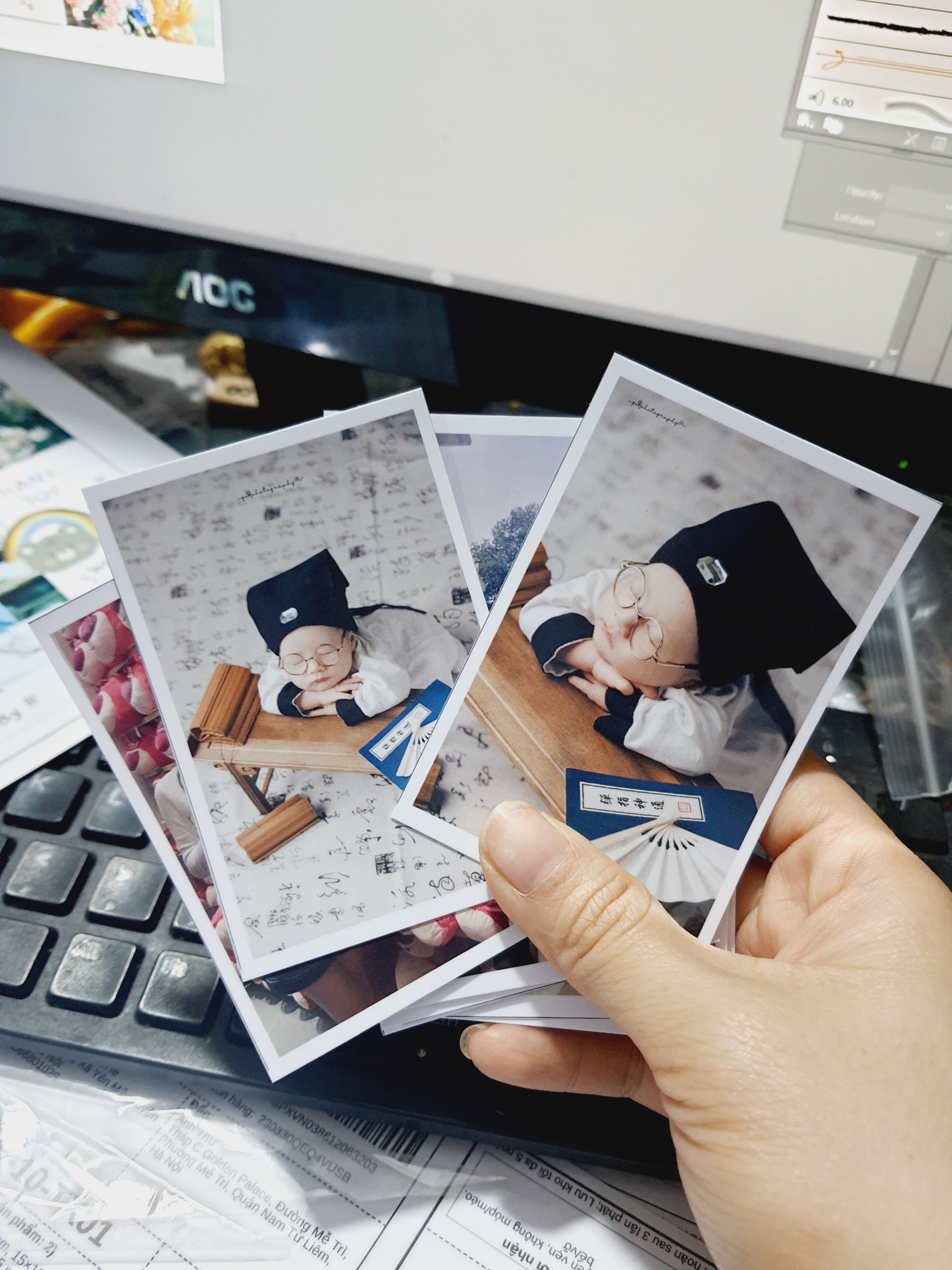 In ảnh khách gửi 6*9, 7*10, 10*15, 15*20, 20*30 cán , ép bền màu