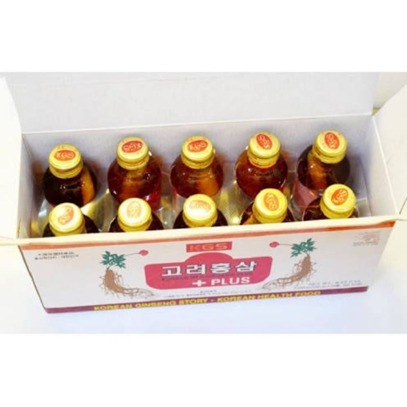 [HCM]Nước Hồng Sâm Có Củ KGS ( 10 chai hộp )