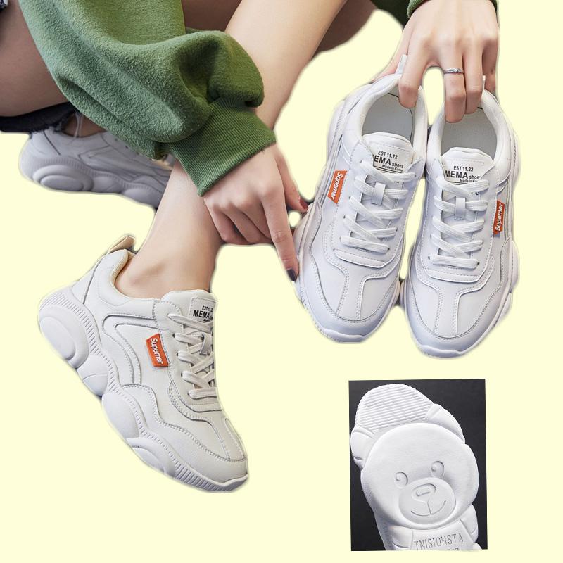 giày tem cam thể thao nữ bông lúa trắng