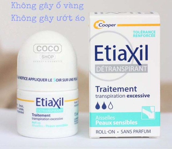 [HCM]Lăn Khử Mùi ETIAXIL Pháp 15ML - Xanh da nhạy cảm cao cấp