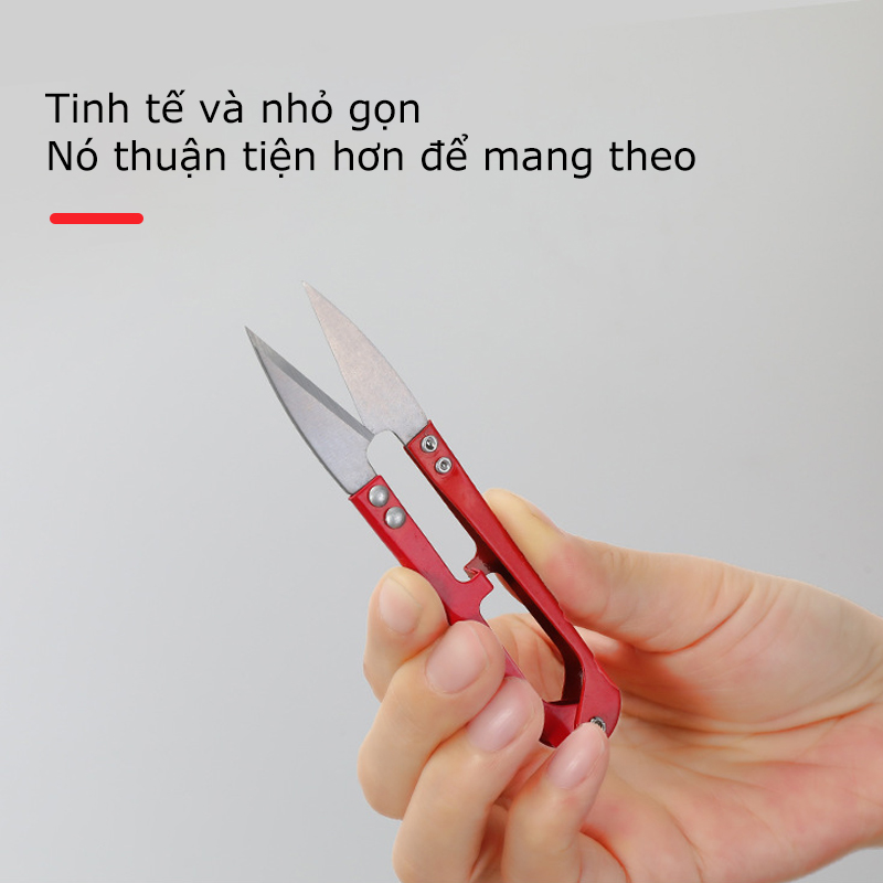 mini scissors U-shaped thread trimmer, Cross stitch cutting scissors, Small, unique, sharp household scissors