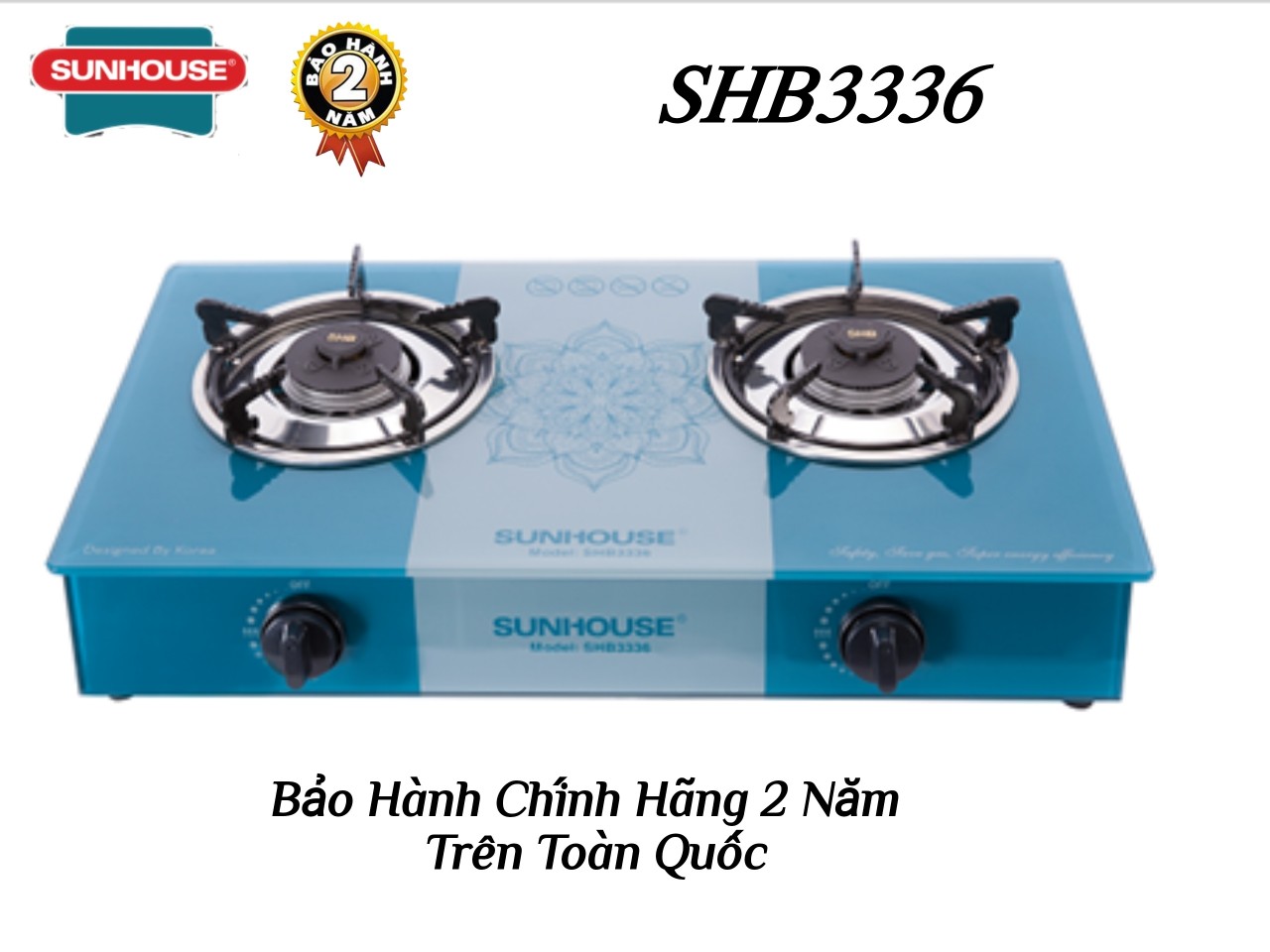 Bếp Gas Dương Kính Cao Cấp SUNHOUSE SHB3336
