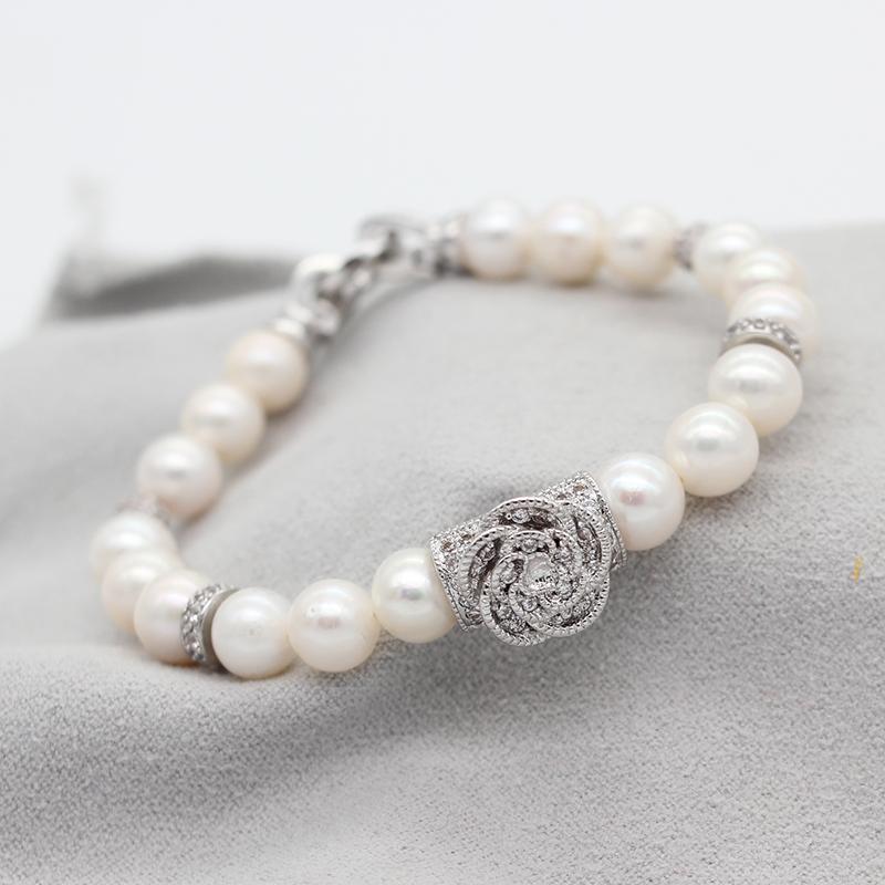 Lắc Tay Ngọc Trai , Vòng Tay Ngọc Trai Mix - L3012 - Bảo Ngọc Jewelry