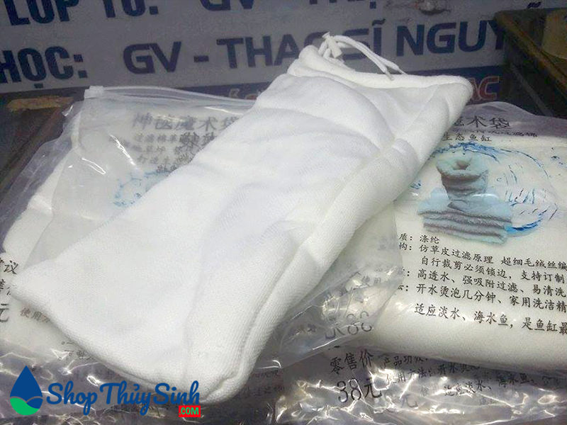 Túi lọc cặn hồ cá cảnh. 13cm * 17cm