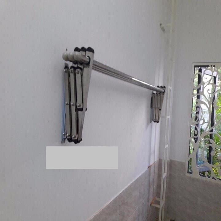 Giàn phơi gắn tường INOX 2m Loại dày