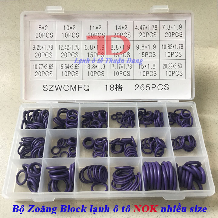 Zoăng chỉ, Ron Gioăng Chịu Nhiệt, Vòng đệm cao su màu xanh - Vật Tư Điện Lạnh Ô Tô Thuận Dung