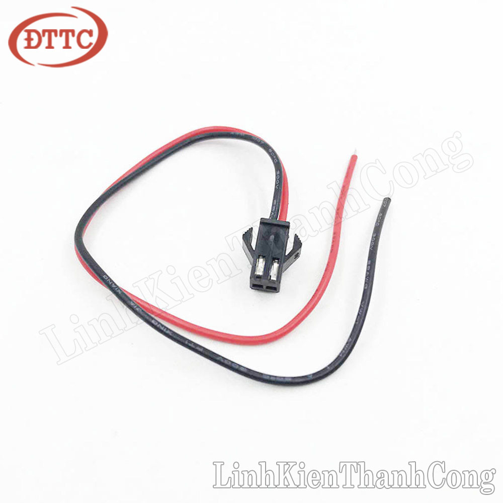 Cáp 2 sợi, 1 đầu cái SM2.54-2P dài 20cm (lõi 22AWG)