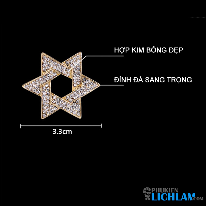 Ghim cài áo vest nam QT1097