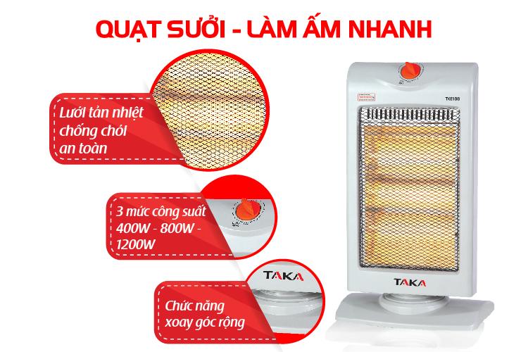 Máy sưởi Halogen Taka TKE-108