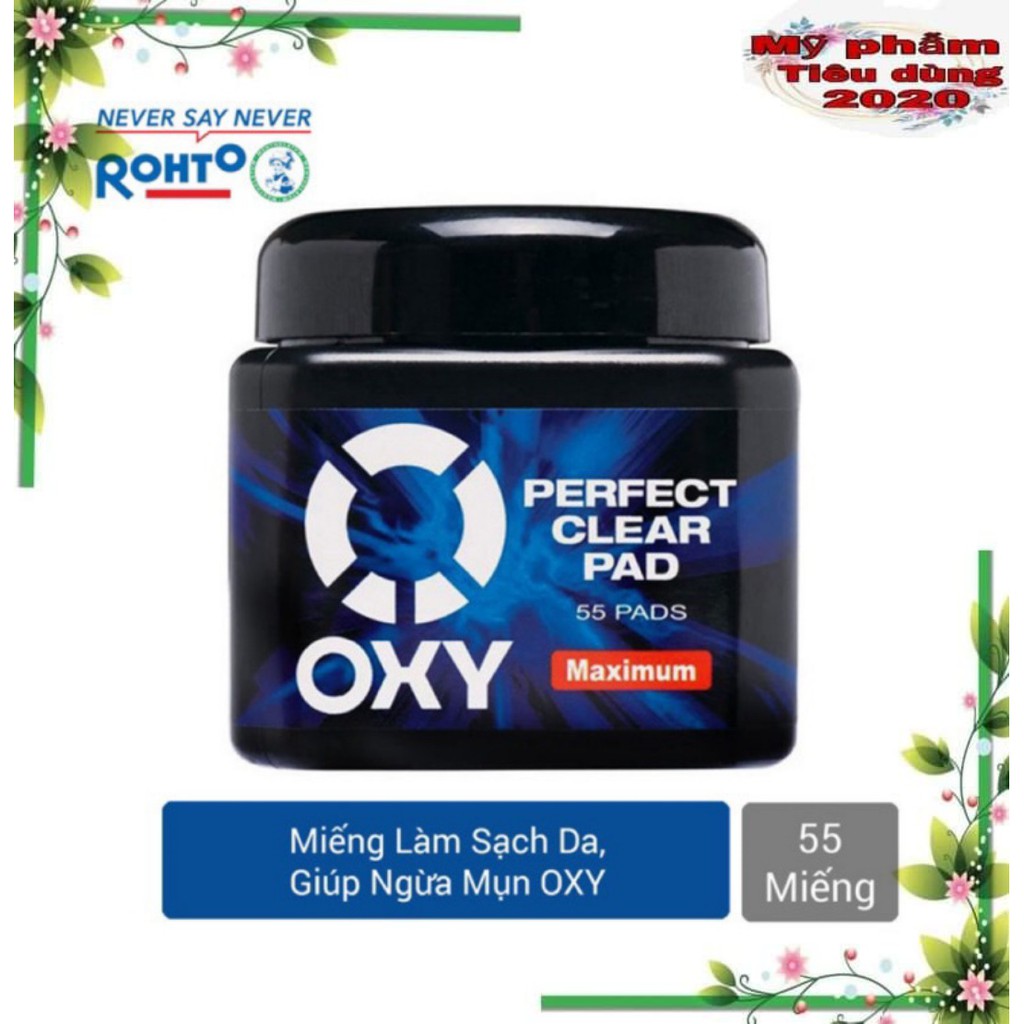 Miếng Làm Sạch Da Mặt Oxy - Oxy Perfect Clear Pad (55 Miếng)