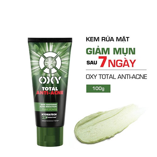 Sữa rửa mặt Oxy NGỪA MỤN , GIẢM THÂM , TÚT TRẮNG 100g