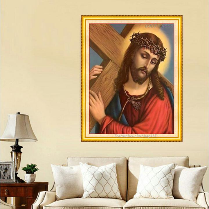 [HCM]Tranh đính đá Chúa Jesu VS464 - tự đính