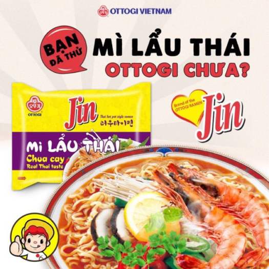 Mì Jin lẩu Thái chua cay Ottogi 115g