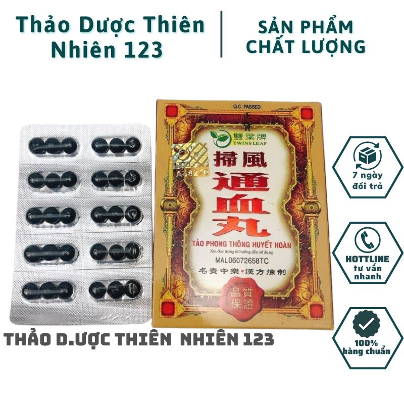 Tảo phong thông h.uyết hoàn 30 viên – hỗ trợ các vấn đề về x.ương khớp