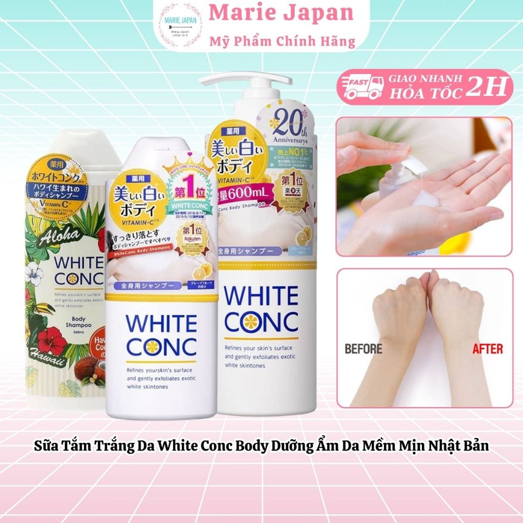 Sữa Tắm White Conc Body Dưỡng Trắng Da Nhật Bản