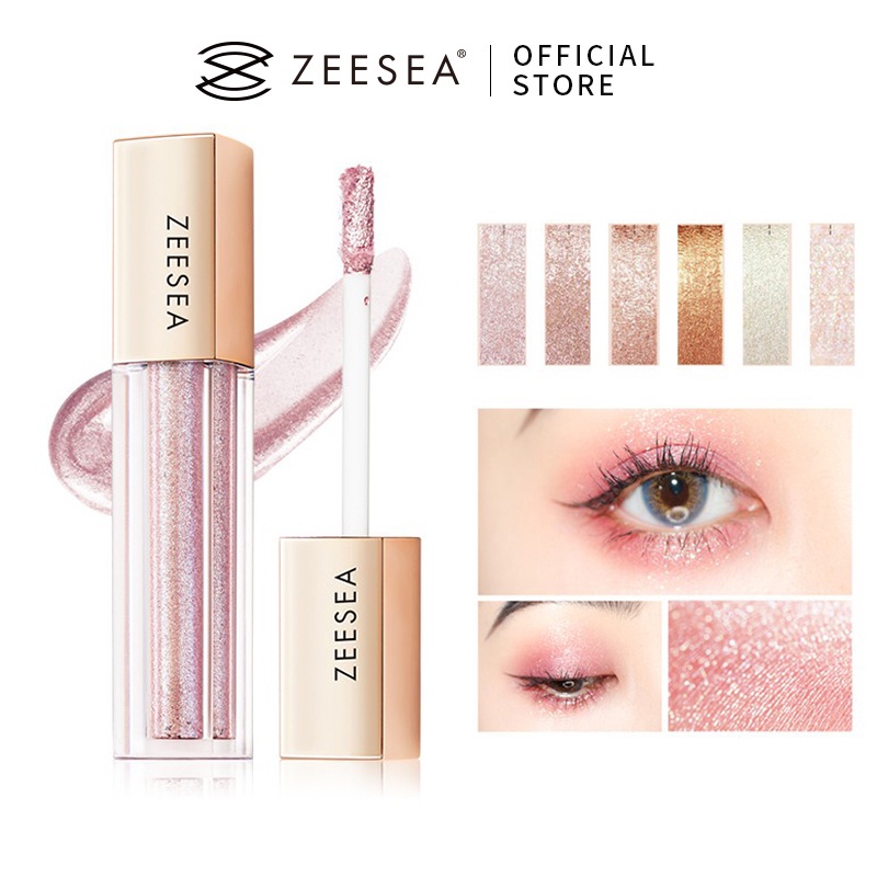 Phấn mắt dạng lỏng Zeesea trang điểm lấp lánh lâu trôi