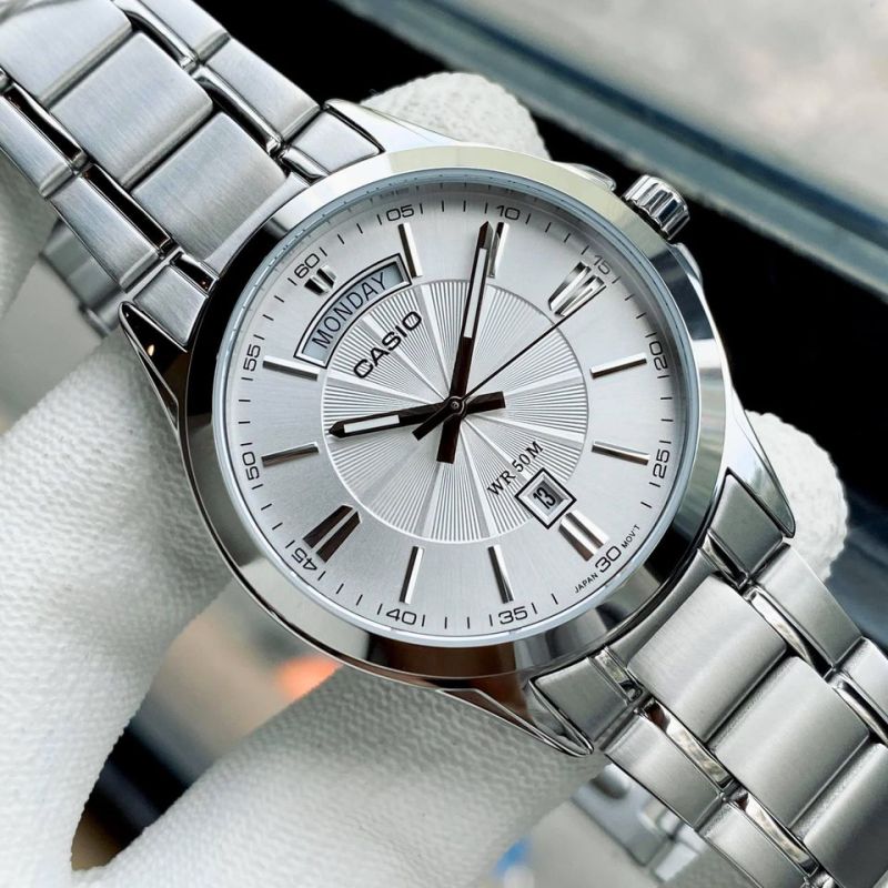 [HCM]Đồng hồ nam dây thép Casio MTP 1381D-7AV Bảo hành 1 năm- Pin trọn đời Hyma watch