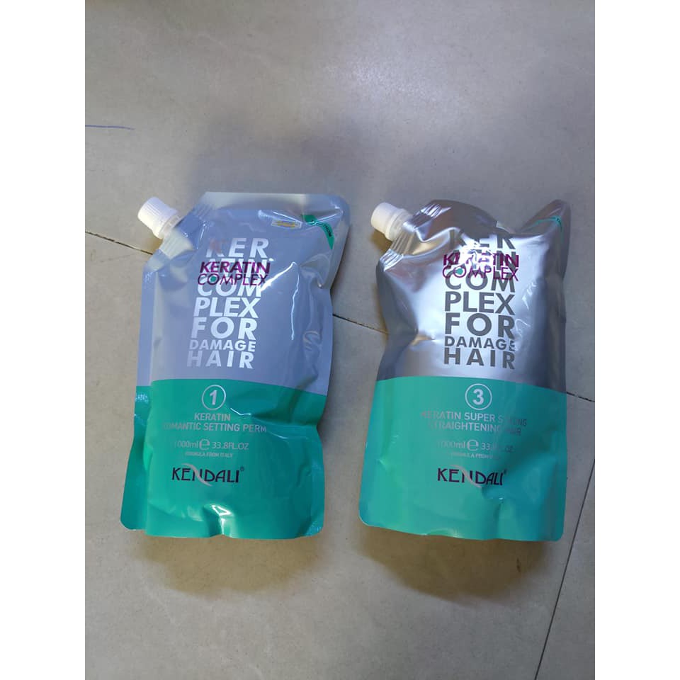 Cặp Thuốc Uốn Nóng ,Ép Duỗi Kendali Mẫu Mới 1000ml x2