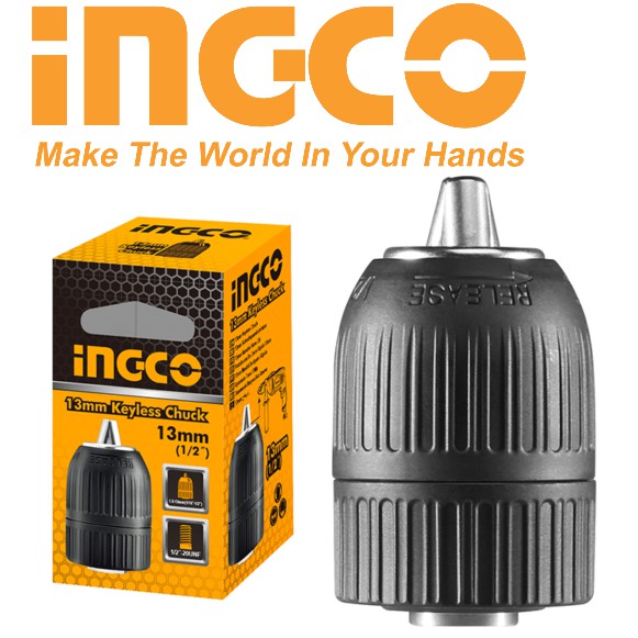 Đầu máy khoan tự động 13mm keyless chuck ingco kcl1301