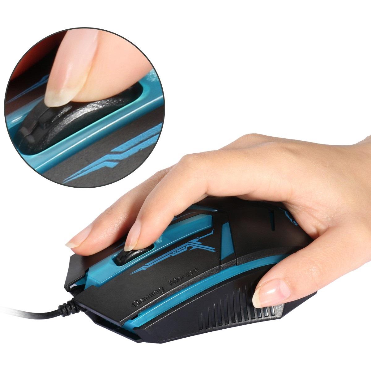 Chuột Quang Gaming Chính Hãng Đèn Led Màu Có Dây Siêu Nhạy