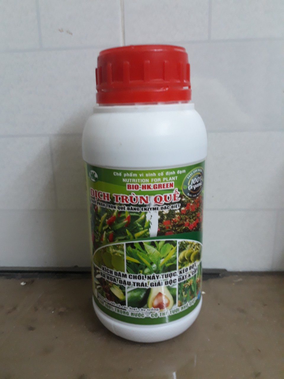 PHÂN BÓN LÁ TRÙN QUẾ HUMiC BIO-HK.GREEN. CHAI 500ml.