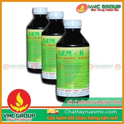 CHẤT XỬ LÝ MÙI HÔI VÀ NƯỚC THẢI GEM K