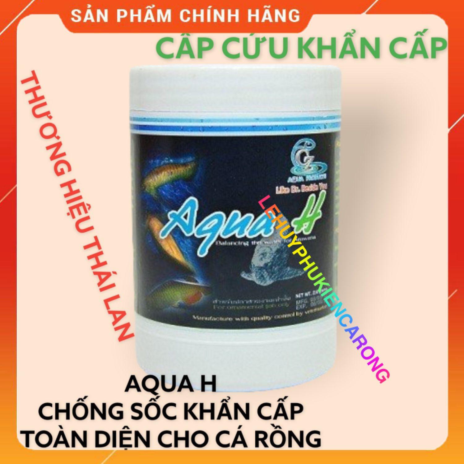 "hoàn tiền đến 10%" aqua h chống shock và cấp cứu khẩn cấp cho cá rồng hàng chính hãng thái lan
