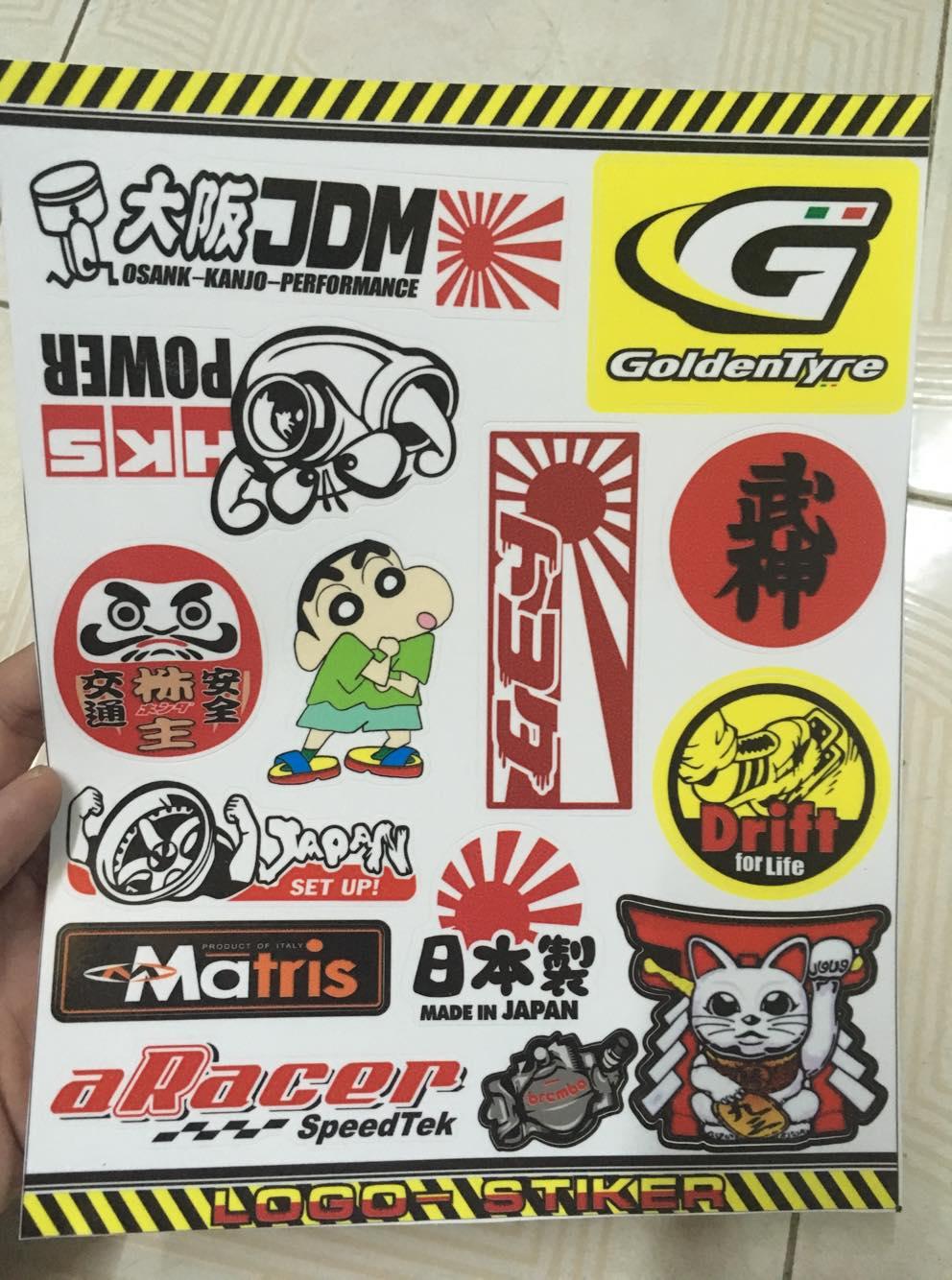[HCM]tem logo sét jdm hks