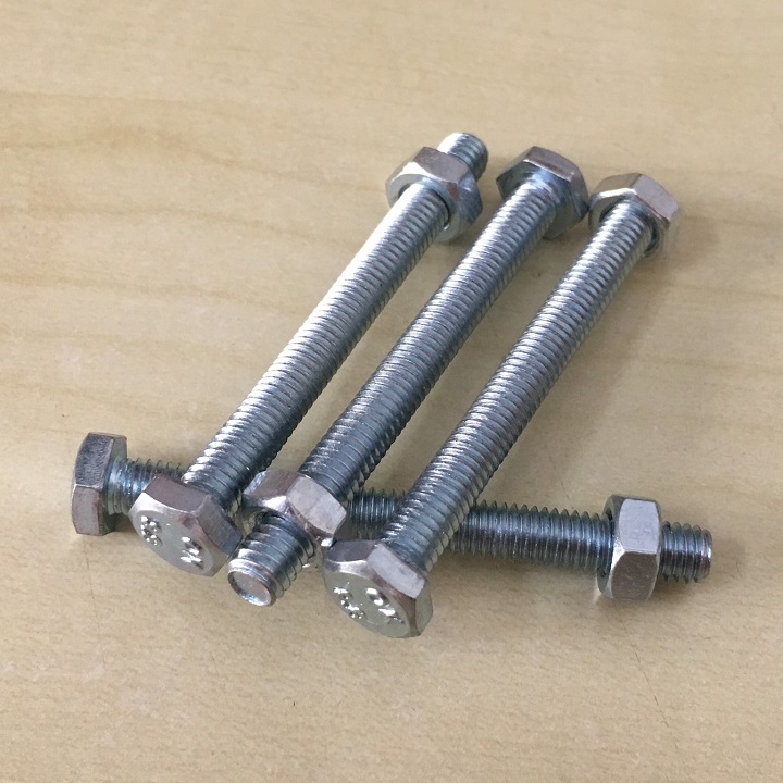 50 BỘ -  M6x60mm BULONG LỤC GIÁC - ỐC 6LI