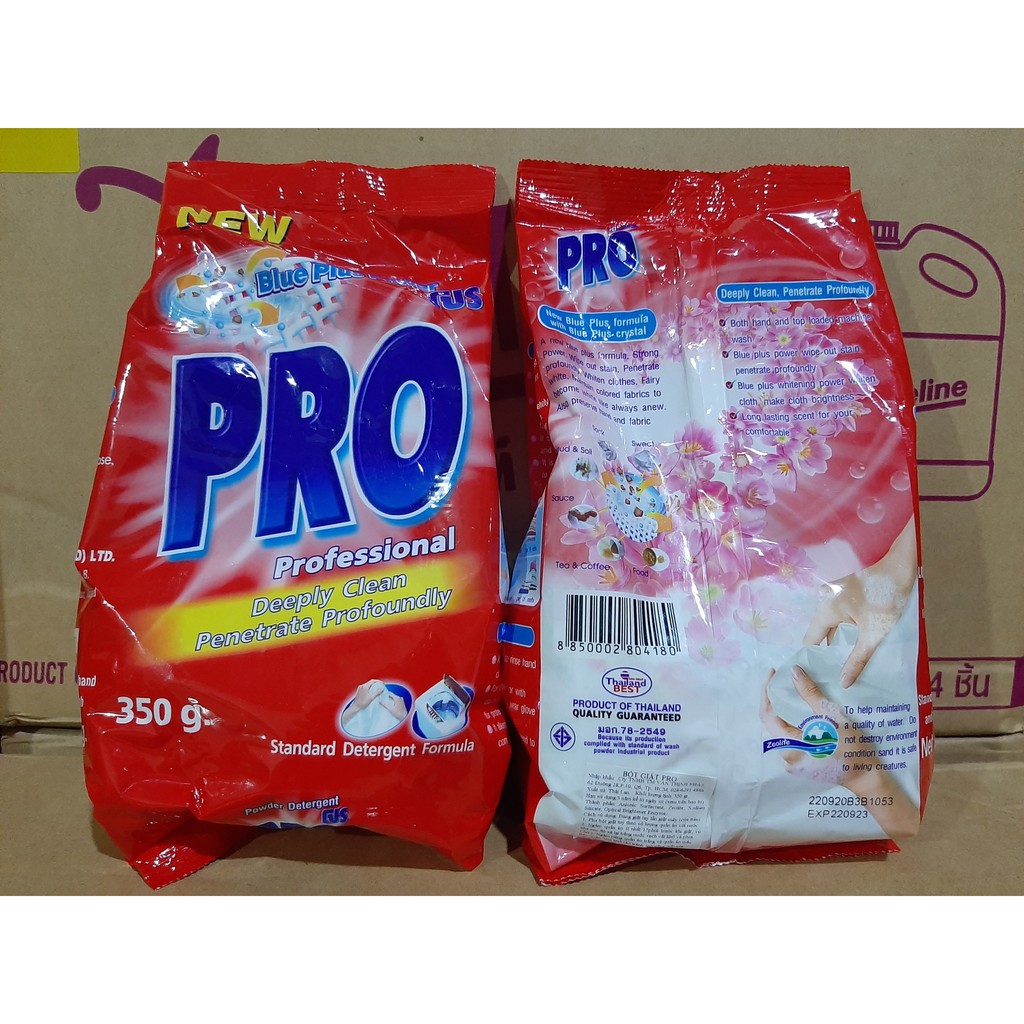 (KTT) Bột giặt PRO 350 gam- hàng Thái-Màu vàng