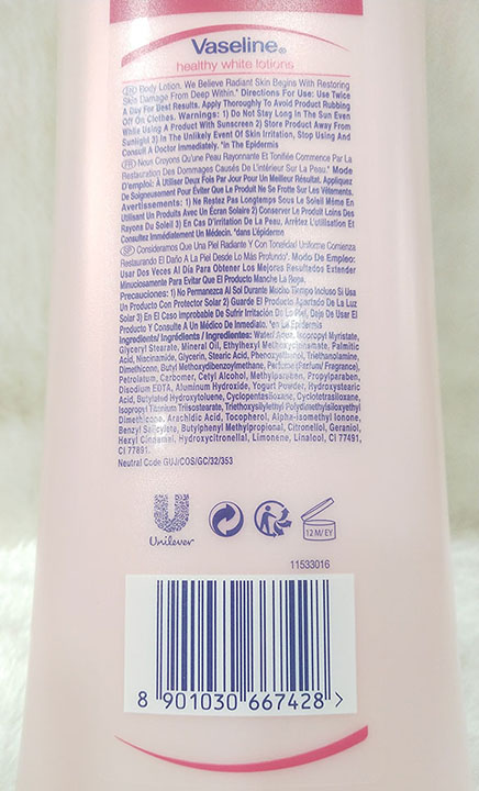 VASELINE HEALTHY WHITE – Sữa trắng da chống nắng 725ml