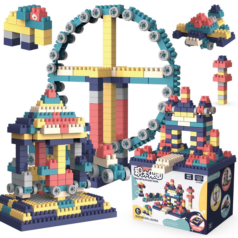 Bộ xếp hình 520 chi tiết to building block mẫu mới 2021- trò chơi lego sáng tạo 520 chi tiết- đồ chơi xếp hình cho bé- bộ xếp hình lego 520 chi tiết-đồ chơi trẻ em thông minh