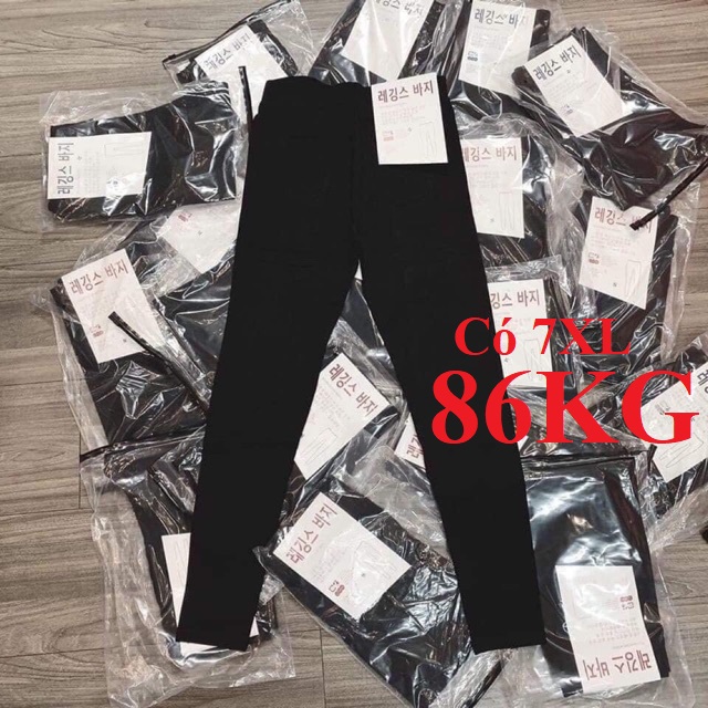 QUẦN TREGGING CẠP CHUN 4 TÚI TAG HÀN có big size 90kg