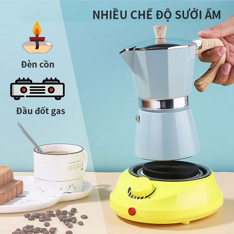 Bình pha cà phê 300ml Moka Pot Ấm pha cà phê moka Chất lượng cao Coffee kettle
