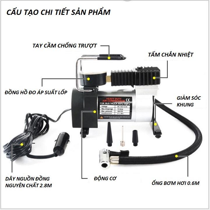 MÁY BƠM HƠI Ô TÔ XE MÁY 12V - 120W