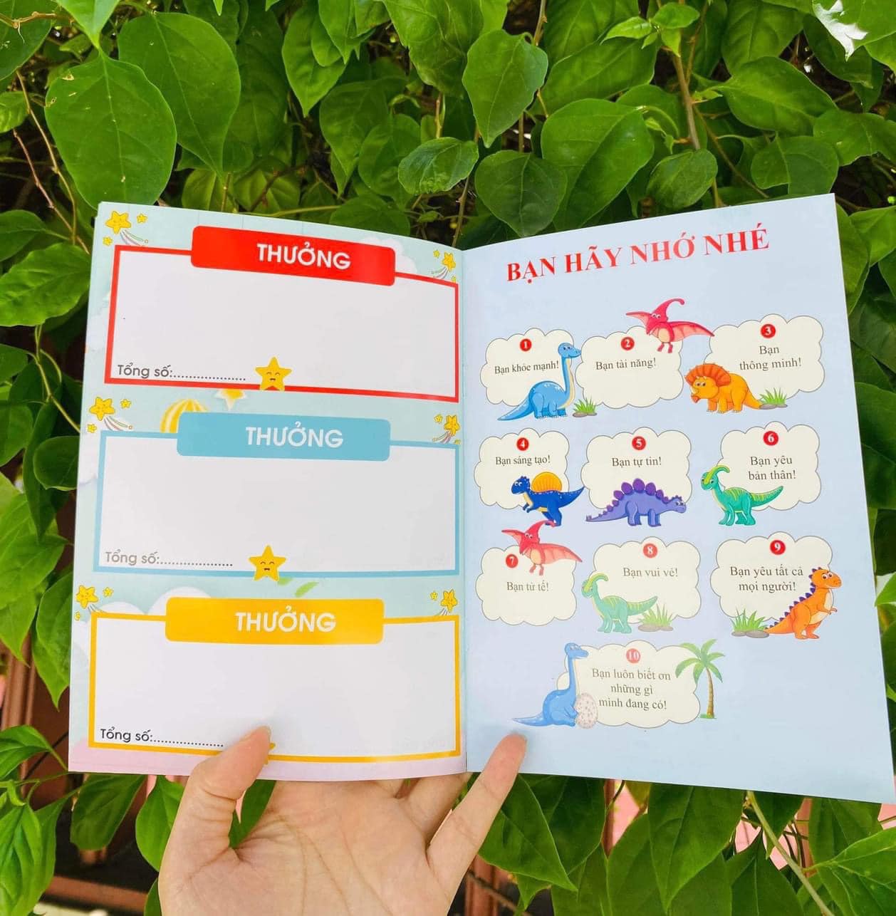 Sổ thi đua khen thưởng tích điểm sticker đổi quà