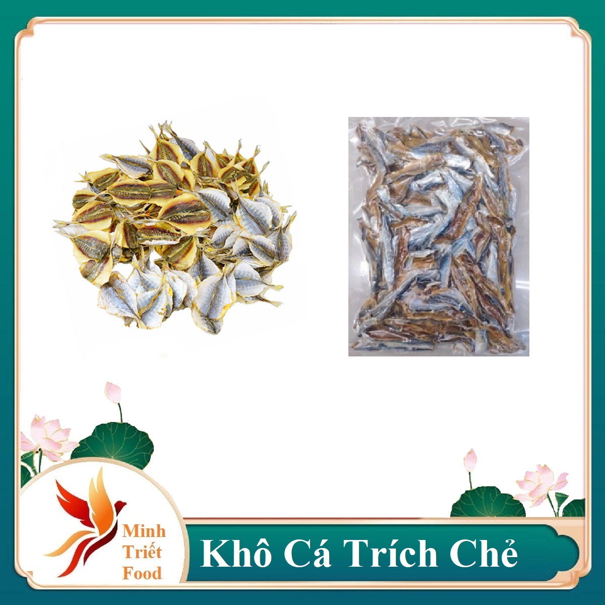 1 kg khô cá trích chẻ không xương- 500gr khô cá trích chẻ phi lê không xương