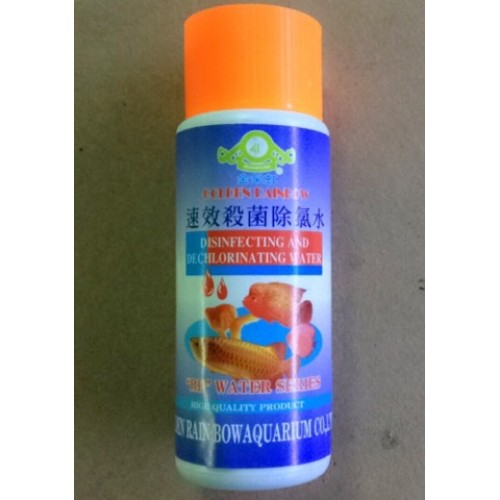 Dung Dịch Khử Nước (Khử Clo) GOLDEN RAINBOW 125ml - Dung Dịch Thay Nước Mới, Khử Clo Cho Bể Cá